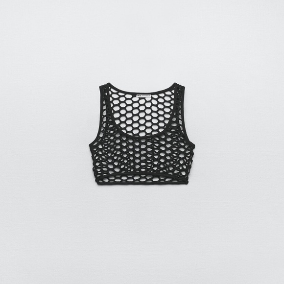 BRAND NEW MATCHING SET MESH ZARA COVER UP - Picture 2 of 9